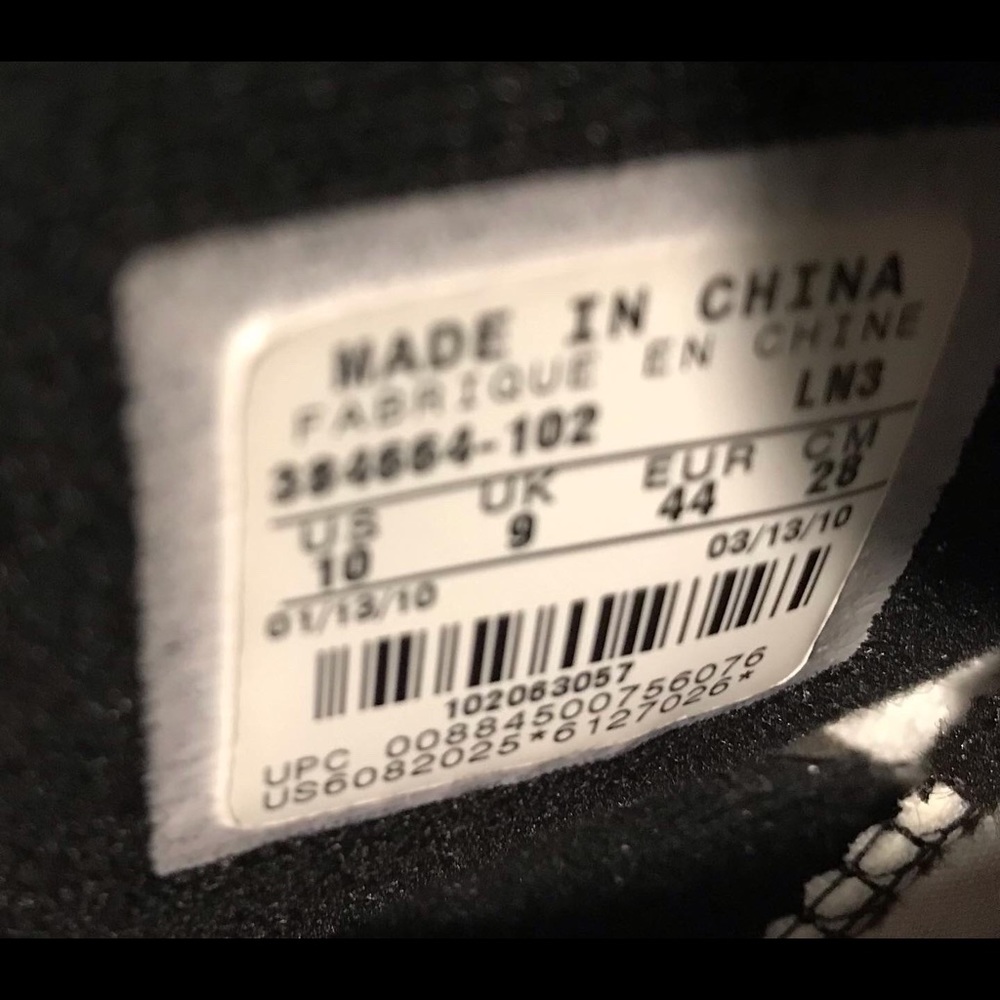 NEW DS 2010 NIKE AIR JORDAN 6 VI White Varsity Red Sz 10 Supreme I IV V VIII XI - Picture 12 of 13